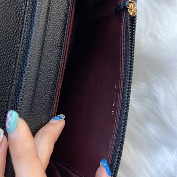 Chanel Wallet on Chain Gold Hardware Black Caviar Leather Cross Body Bag - Picture 16 of 17